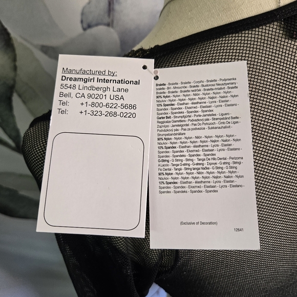 DREAMGIRL | Delicate & Demure Bralette Set in Black sz S - Picture 10 of 12